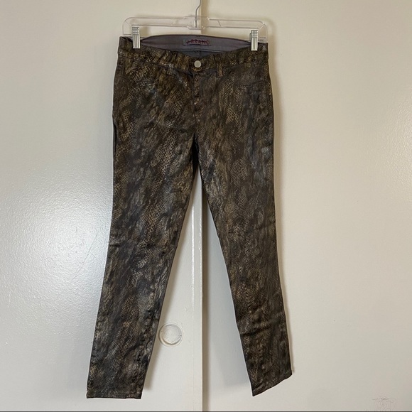 J Brand 901 Golden Snake Print Skinny Jeans 28 - Picture 4 of 11